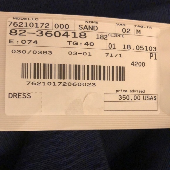 Sportmax Code Navy Blue Fit Flare Mini Dress Medium NWT - Picture 8 of 13